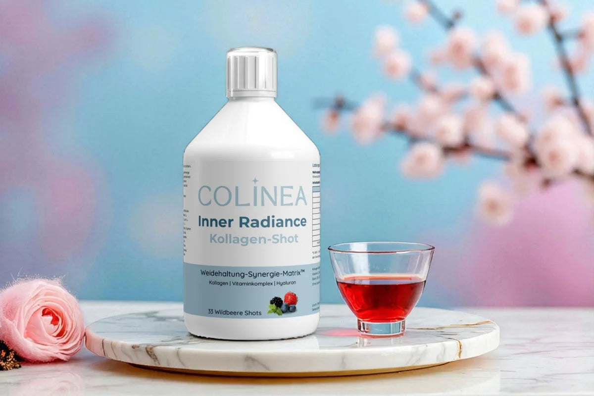 Colinea Inner Radiance Produktfoto mit Kollagen Shot im Bild