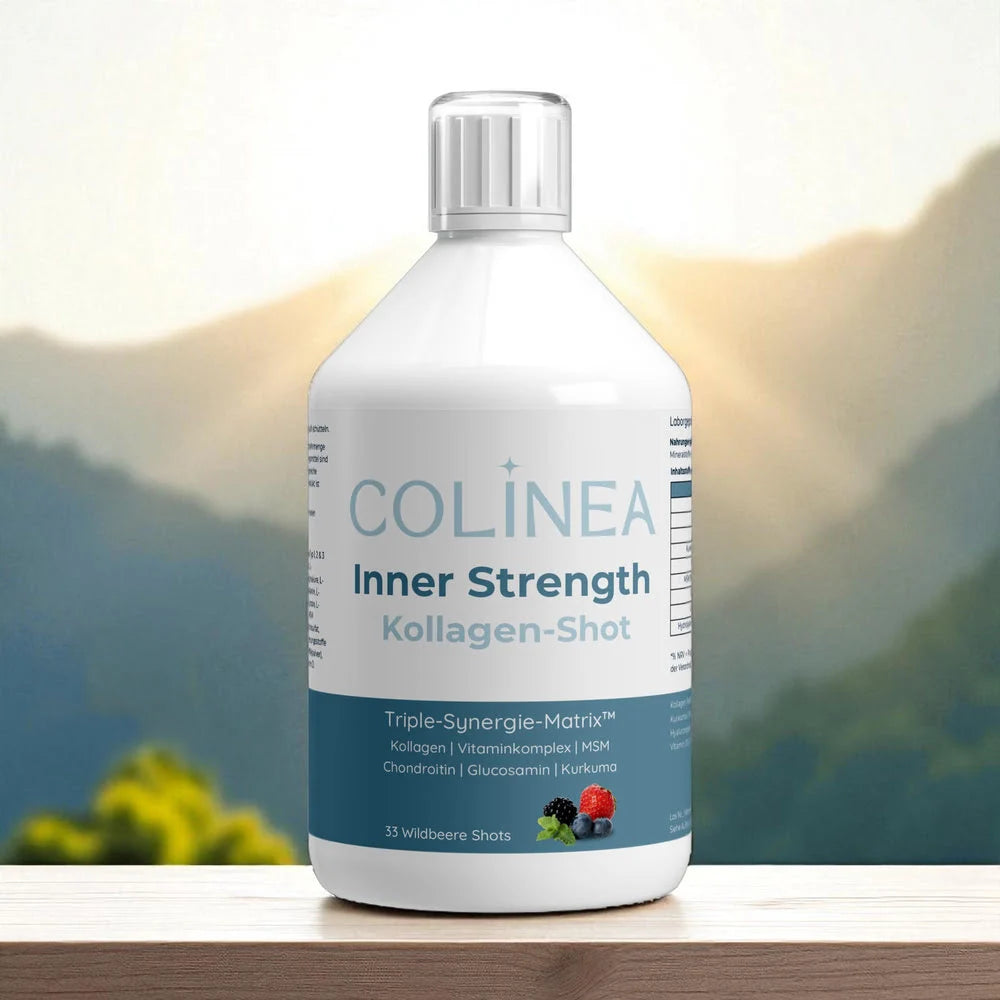 Colinea Inner Strength Kollagen-Shot – Wohlfühl-Shot mit Triple-Synergy-Matrix™, natürliche Kulisse, entwickelt für ganzheitliche Vitalität und Balance