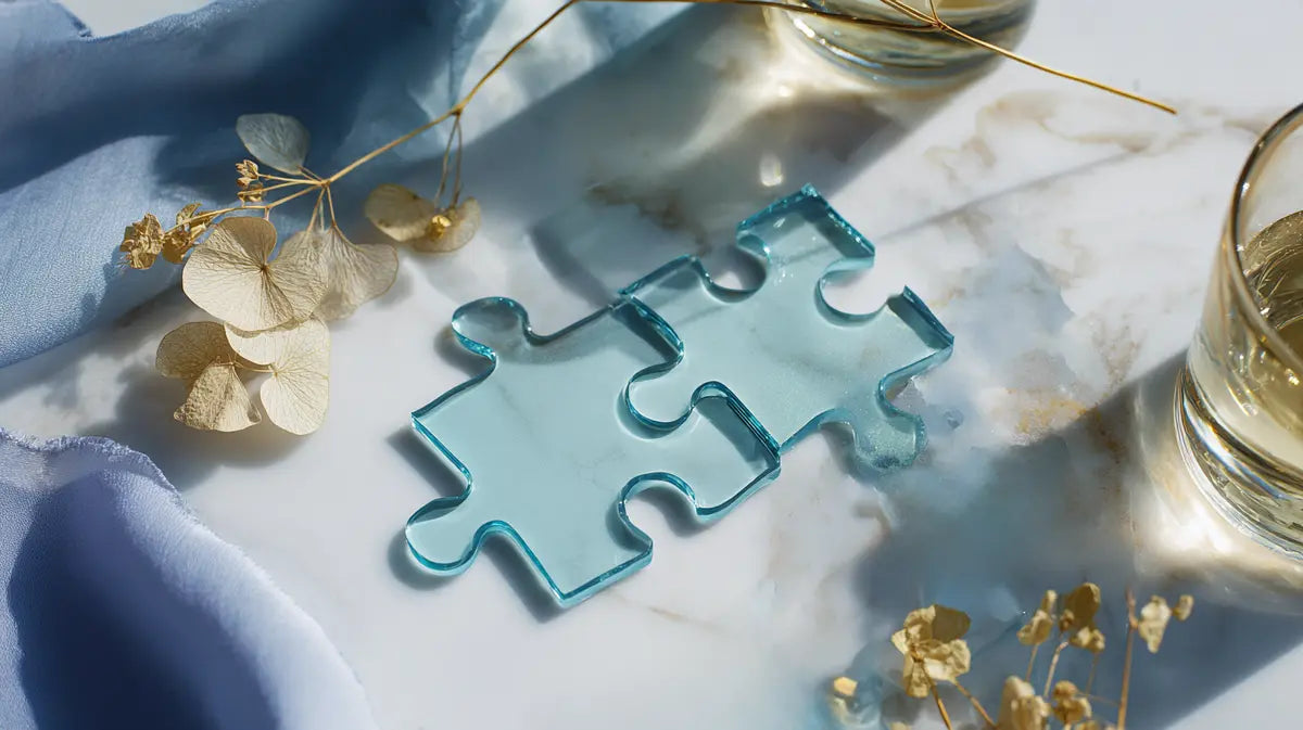 Puzzle-Symbol – Mikronährstoffe als Schlüssel zur Kollagenbildung
