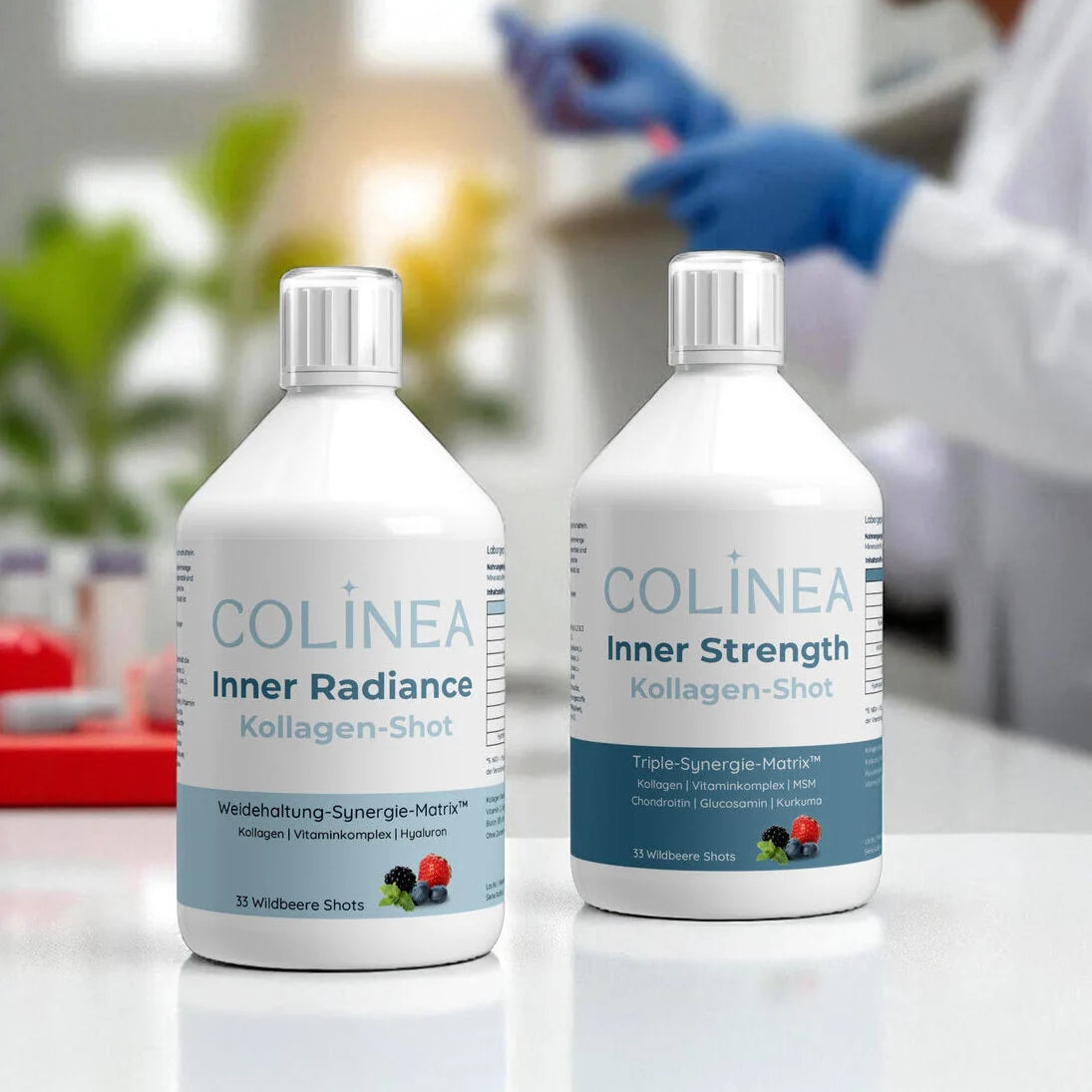 Colinea Inner Radiance & Inner Strength Kollagen-Shots – wissenschaftlich inspiriert, Premium-Kollagen aus Weidehaltung
